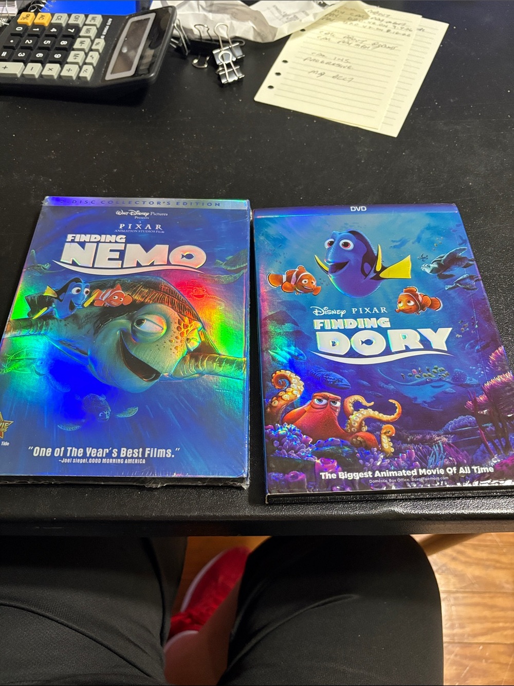 Finding Dory & Finding Nemo DVD Set Finding Nemo is new in packaging.